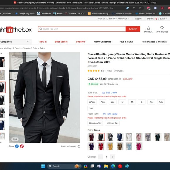 Men 3 piece Suit - Picture 7 of 10